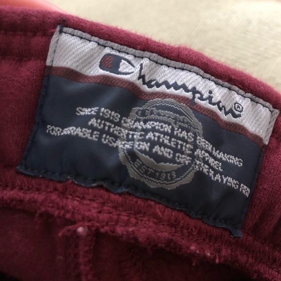 NEW BURGUNDY LOGO CHAMPION REVERSE WEAVE JOGGER - Picture 6 of 6